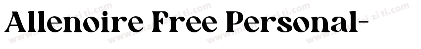 Allenoire Free Personal字体转换